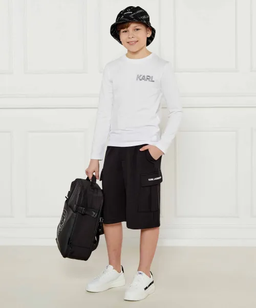 Σορτς | Regular Fit Karl Lagerfeld Kids μαύρο