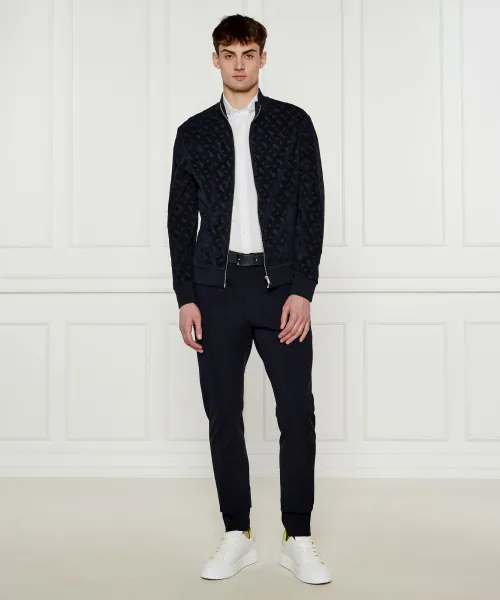 Μπλούζα H-Siza 08 | Regular Fit πετσετέ BOSS BLACK ναυτικό μπλε