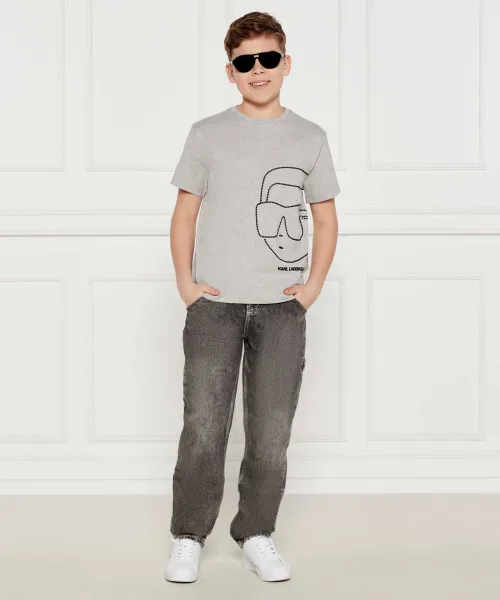 T-shirt | Regular Fit Karl Lagerfeld Kids γκρί