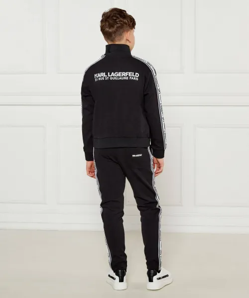 Μπλούζα | Regular Fit Karl Lagerfeld Kids μαύρο