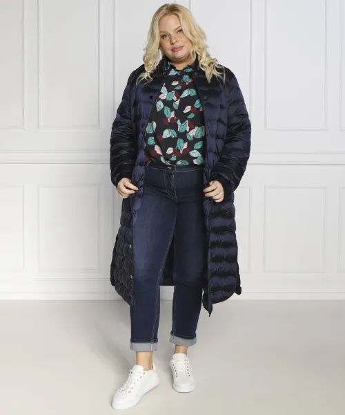 πουπουλένιο μπουφάν panda plus size | regular fit Persona by Marina Rinaldi ναυτικό μπλε
