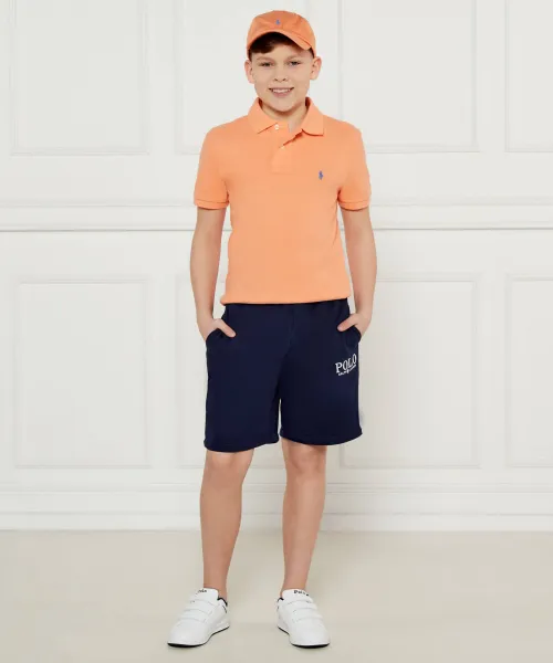 Πόλο | Slim Fit | pique POLO RALPH LAUREN πορτοκαλί