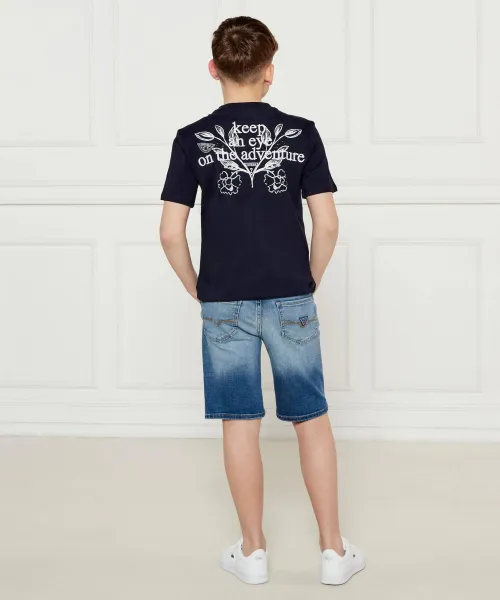 T-shirt | Oversize fit Guess ναυτικό μπλε