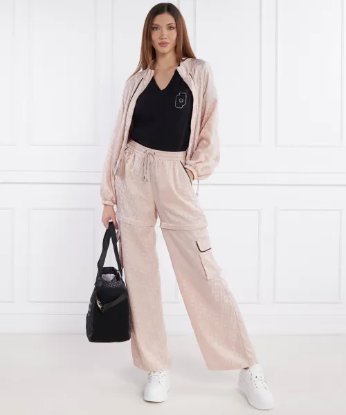 Αθλητικές φόρμες 2 σε 1 | Relaxed fit Liu Jo Sport πουδραρισμένο ροζ