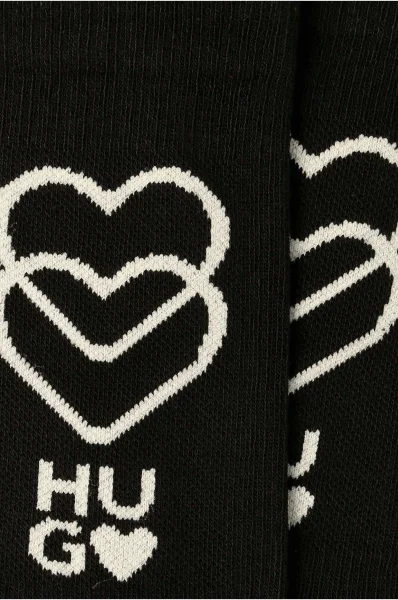 Κάλτσες LOVE Hugo Bodywear μαύρο
