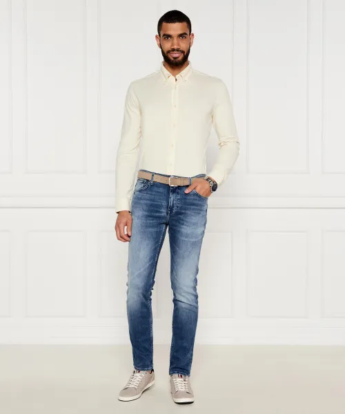 Πουκάμισο Myjersey_M | Slim Fit BOSS ORANGE κρεμώδες