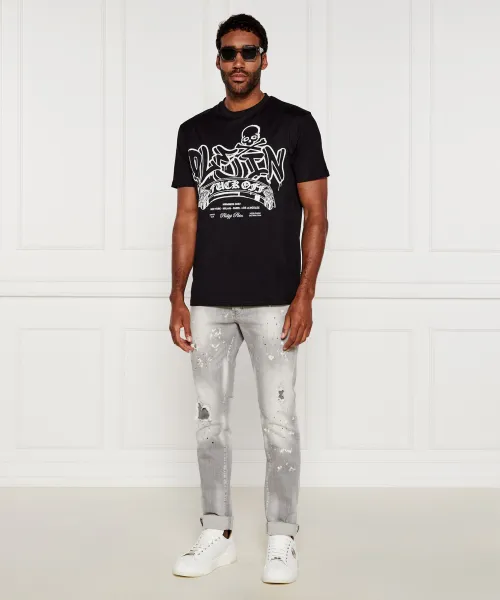 Jeans Hexagon | Straight fit Philipp Plein γκρί