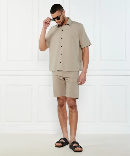 Πουκάμισο Lapoully_M | Relaxed fit BOSS ORANGE μπεζ