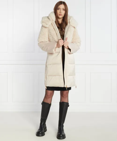 Παλτό Elisabetta Franchi μπεζ