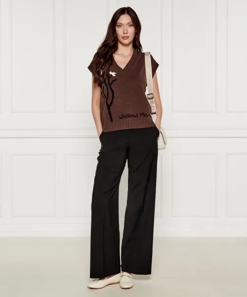 Γιλέκο CRUSCA | Regular Fit Weekend MaxMara καφέ