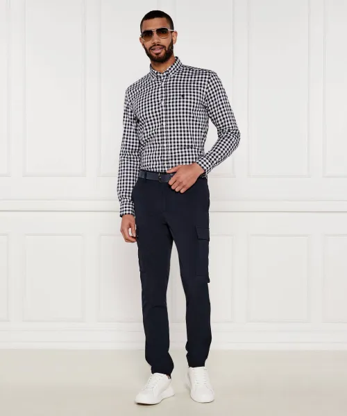 Πουκάμισο H-ROAN-BD-E-C1-253 | Slim Fit BOSS BLACK ναυτικό μπλε
