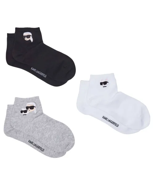 Κάλτσες 3 pack Karl Lagerfeld μαύρο