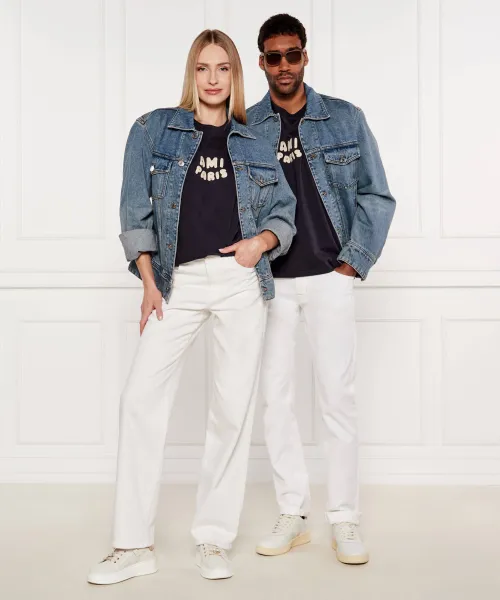 T-shirt | Loose fit AMI Paris ναυτικό μπλε