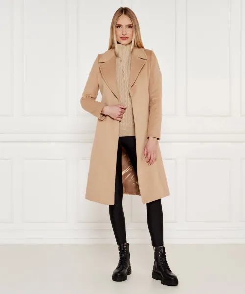 Μάλλινο παλτό | με την προσθήκη κασμίρι LAUREN RALPH LAUREN χρώμα καμήλας 