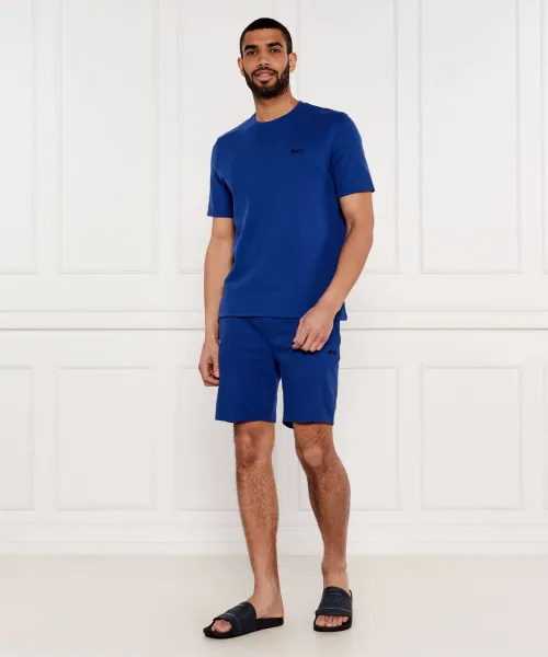 Σορτς Waffle BOSS BLACK | σκούρο μπλε Regular Fit 50535884