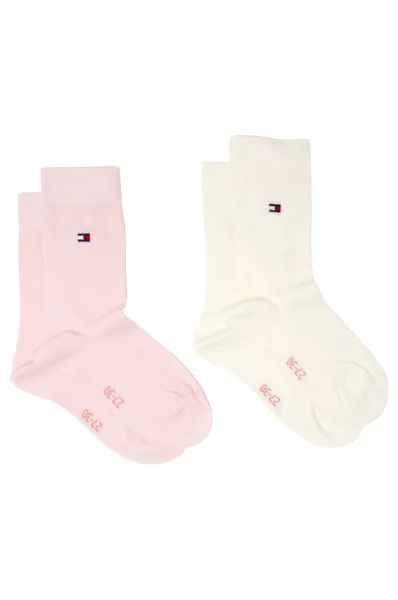Κάλτσες 2 pack Tommy Hilfiger πουδραρισμένο ροζ