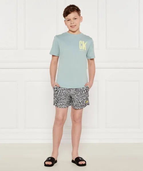 T-shirt | Regular Fit Calvin Klein Jeans μέντα