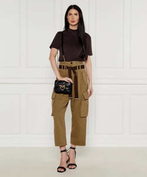 Παντελόνι cargo RONFARE | Regular Fit Pinko χακί