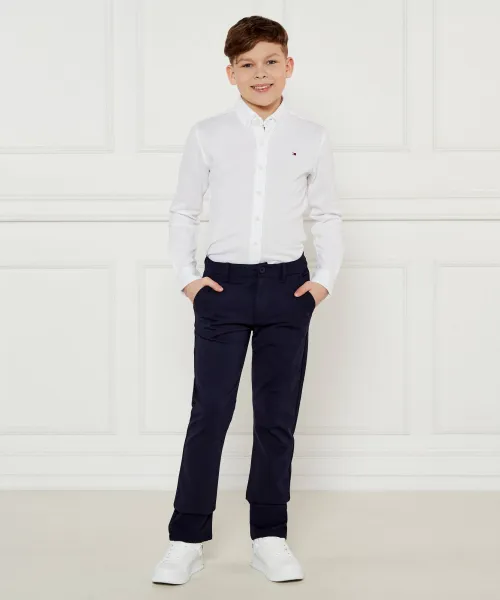 Πουκάμισο | Regular Fit | pique Tommy Hilfiger άσπρο