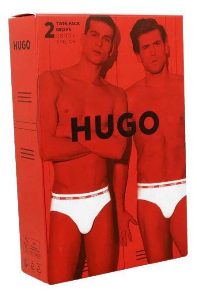 Slip 2pack HIP BRIEF Hugo Bodywear άσπρο