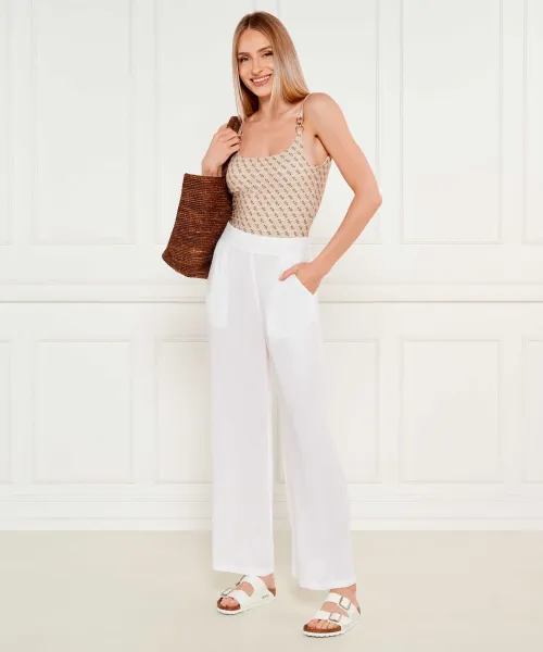 Παντελόνι NOEMI | flare fit Guess άσπρο