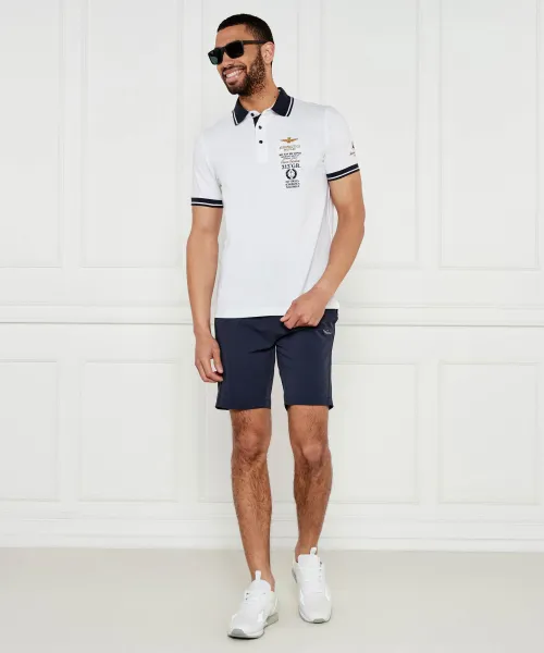 Πόλο | Regular Fit Aeronautica Militare άσπρο