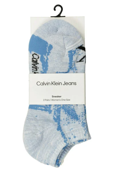 Κάλτσες 2 pack 2P DISTORTED CALVIN KLEIN JEANS άσπρο