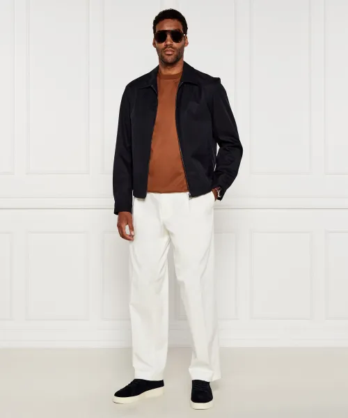 Παντελόνι David Beckham x BOSS BOSS BLACK | άσπρο Slim Fit 50549203