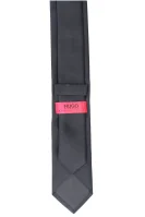 μετάξι γραβάτα HUGO μαύρο