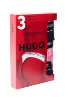 String 3pack DESIGN Hugo Bodywear μαύρο