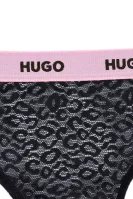 Δαντέλα slip Hugo Bodywear μαύρο