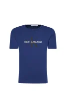 t-shirt monogram logo | regular fit CALVIN KLEIN JEANS ναυτικό μπλε
