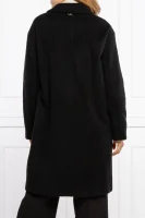 Μάλλινος παλτό TWINSET μαύρο
