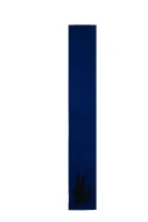 Μαλλί διπλής όψης κασκόλ Lacoste ναυτικό μπλε
