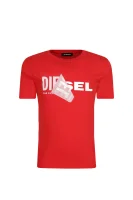t-shirt tdiego | regular fit Diesel κόκκινο