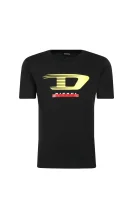 t-shirt tjusty4 | regular fit Diesel μαύρο