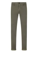 παντελόνια chino schino | slim fit BOSS ORANGE πράσινο