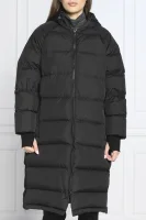 Πουπουλένιο παλτό Lacoste μαύρο
