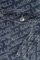 Μπουφάν jeans | Regular Fit Karl Lagerfeld Kids μπλέ