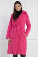 Πουπουλένιο παλτό Patrizia Pepe ροζ