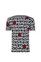 T-shirt | Regular Fit HUGO KIDS μαύρο