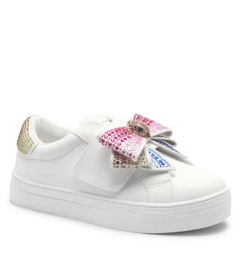 Δερμάτινα sneakers MINI LANEY BOW