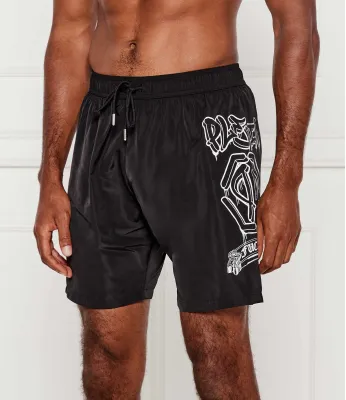 Μαγιό σορτς Graffiti Philipp Plein | μαύρο Regular Fit PB25MBL01