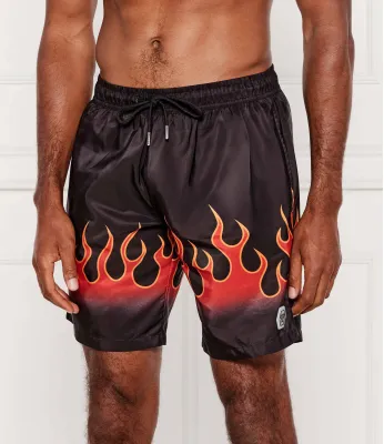 Μαγιό σορτς Philipp Plein | μαύρο Regular Fit PB25MBL02