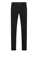 παντελόνια chino schino | slim fit BOSS ORANGE μαύρο