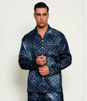 Πανω μεροσ πιτζαμασ Dsquared2 | ναυτικό μπλε Relaxed fit D9H386410
