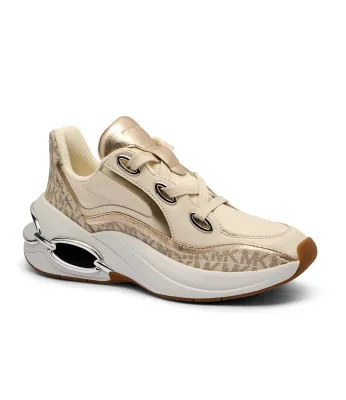 Δερμάτινα sneakers Toni Michael Kors | κρεμώδες 43T5TRFS2B