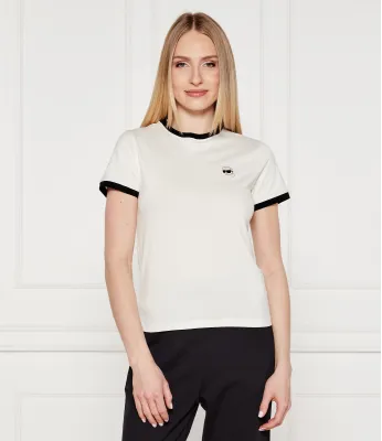 T-shirt ikon patch Karl Lagerfeld | εκρί Slim Fit A3W17078