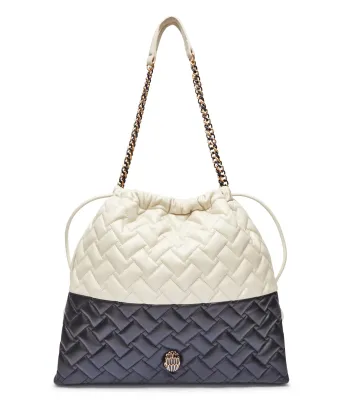 Δερμάτινη τσάντα shopper THE KENSINGTON Kurt Geiger | μαύρο 4702501109