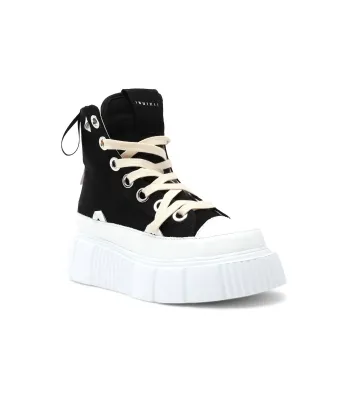 δερμάτινος sneakers matilda canvas high 23